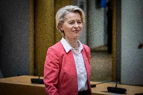 Ursula Von Der Leyen President Of The European Commission At The European Council