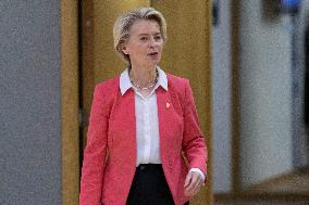 Ursula Von Der Leyen President Of The European Commission At The European Council