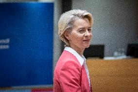 Ursula Von Der Leyen President Of The European Commission At The European Council