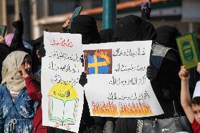 Syrians Are Protesting Against The Burning Of The Quran In Sweden