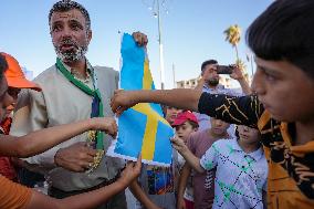 Syrians Are Protesting Against The Burning Of The Quran In Sweden