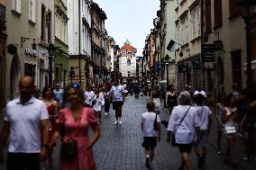 Economy And Tourism In Krakow, Poland