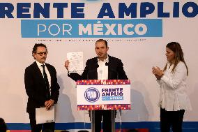 Candidates For The Presidency Of Mexico Register With The National Action Party