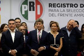 Enrique De La Madrid Registers As A Candidate For The Presidency Of Mexico