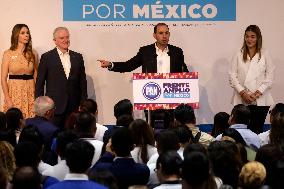 Candidates For The Presidency Of Mexico Register With The National Action Party
