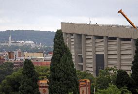 The demolition of the third stand of the Spotify Camp Nou continues