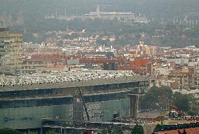 The demolition of the third stand of the Spotify Camp Nou continues