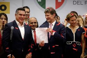 Enrique De La Madrid Registers As A Candidate For The Presidency Of Mexico