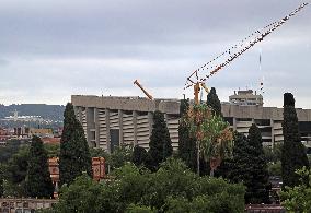 The demolition of the third stand of the Spotify Camp Nou continues