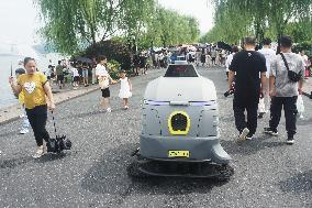 An Intelligent Sweeping Robot in Hangzhou