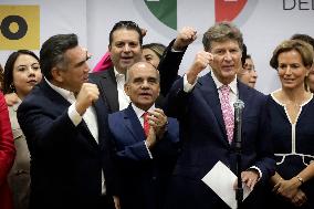 Enrique De La Madrid Registers As A Candidate For The Presidency Of Mexico