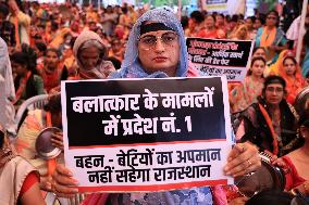 BJP Mahila Morcha Protest In Jaipur