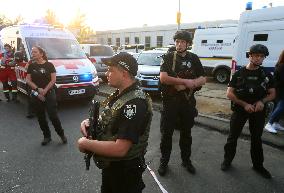One Man Died And Two Police Officers Injured After Detonation An Explosive Device At A Court In Kyiv