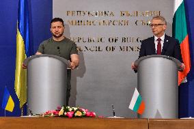 President Of Ukraine Volodymyr Zelensky Visit Bulgaria