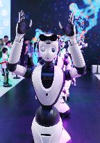 Human-like Intelligent Service Robo at The 2023 WAIC in Shanghai