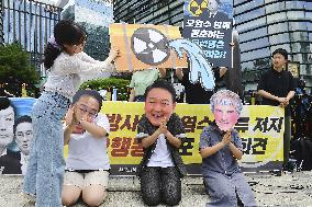 Protest against Fukushima treated wastewater release