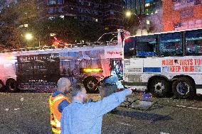 At Least 80 Injured After Collision Between Two Buses - NYC