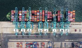 CHINA-TIANJIN-PORT-CONTAINER THROUGHPUT (CN)