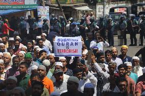 Protest Against Sweden Over Koran Burning - Bangladesh