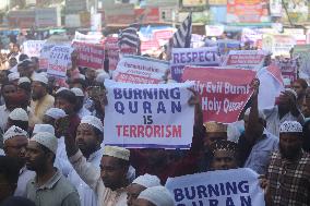 Protest Against Sweden Over Koran Burning - Bangladesh