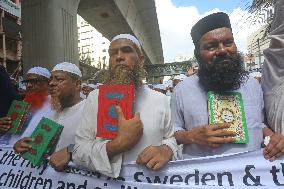 Protest Against Sweden Over Koran Burning - Bangladesh