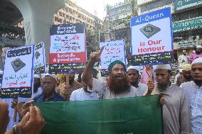 Protest Against Sweden Over Koran Burning - Bangladesh