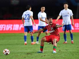 (SP)CHINA-ZHENGZHOU-FOOTBALL-CSL-HENAN FC VS SHANDONG (CN)