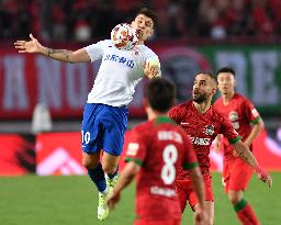 (SP)CHINA-ZHENGZHOU-FOOTBALL-CSL-HENAN FC VS SHANDONG (CN)