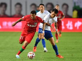 (SP)CHINA-ZHENGZHOU-FOOTBALL-CSL-HENAN FC VS SHANDONG (CN)