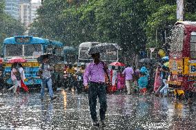 Torrential Rain In Kolkata.