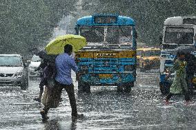 Torrential Rain In Kolkata.