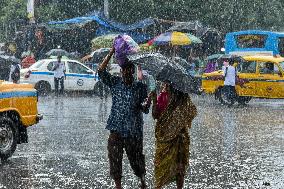 Torrential Rain In Kolkata.