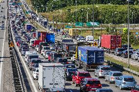 Summer Traffic In Gdansk, Poland