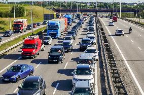 Summer Traffic In Gdansk, Poland