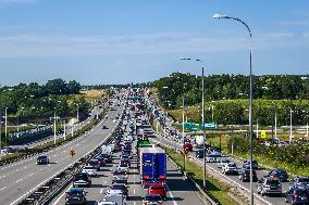 Summer Traffic In Gdansk, Poland