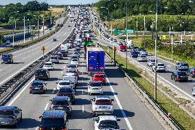 Summer Traffic In Gdansk, Poland