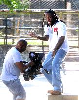 Burna Boy Filming Music Video - NYC
