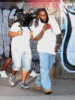 Burna Boy Filming Music Video - NYC
