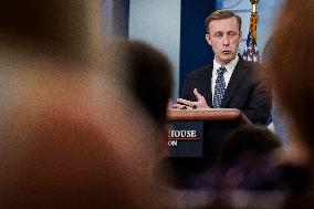 DC: National Security Advisor Jake Sullivan Speaks during White House Daily Press Briefing