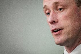 DC: National Security Advisor Jake Sullivan Speaks during White House Daily Press Briefing