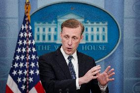 DC: National Security Advisor Jake Sullivan Speaks during White House Daily Press Briefing