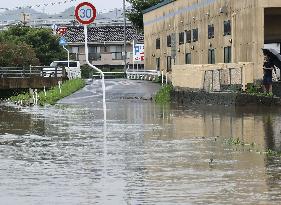 Heavy rain in Shimane