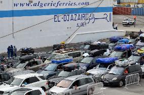 Arrival Of A First Ferry At The New Maritime Station Of Annaba In Algeria