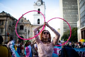 Colombian Trans Community Members Demonstrations For Integral Trans Law