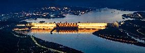 Three Gorges Dam Night View