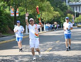 (SP)CHINA-SICHUAN-CHENGDU-WORLD UNIVERSITY GAMES-TORCH RELAY(CN)