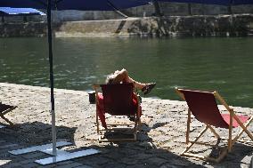 Anne Hidalgo Opens Paris Plages 2023