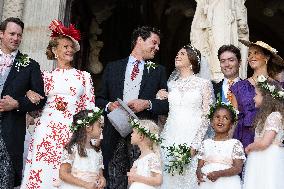 Wedding of Prince Amaury Bourbon-Parme and Miss Pelagie Mac Mahon - Autun