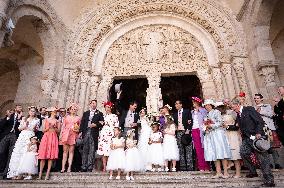 Wedding of Prince Amaury Bourbon-Parme and Miss Pelagie Mac Mahon - Autun