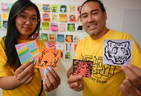 CANADA-VANCOUVER-POST-IT NOTE-ART SHOW